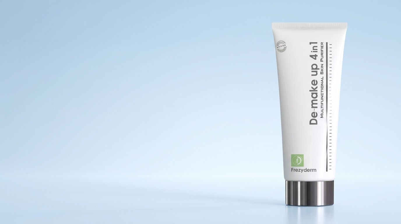 Banner de DE-MAKE UP 4 IN 1 200 ml Frezyderm, leche limpiadora