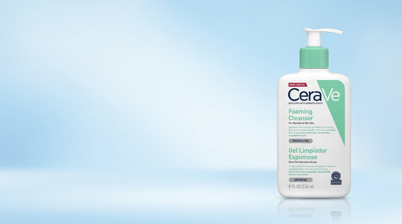 Banner de CERAVE LIMPIADOR GEL ESPUMOSO 236ML