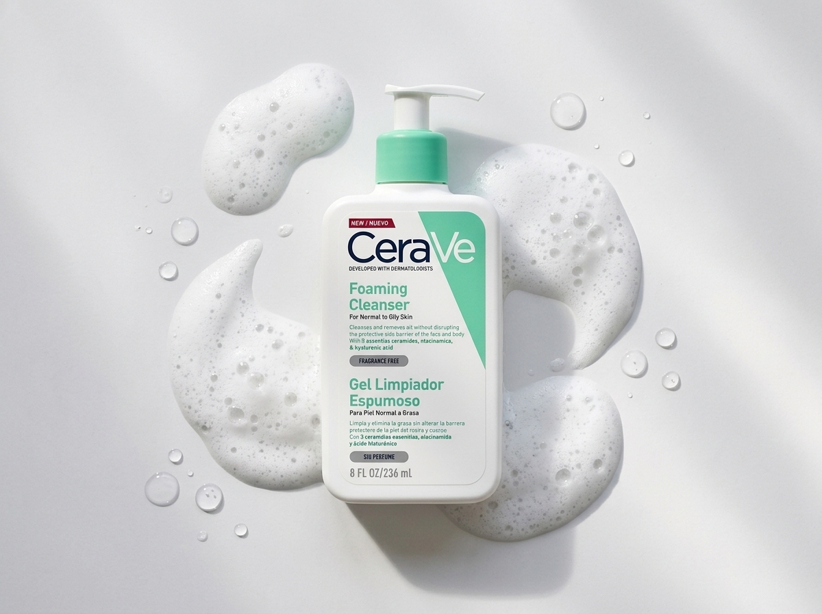 CERAVE LIMPIADOR GEL ESPUMOSO 236ML y sus ingredientes