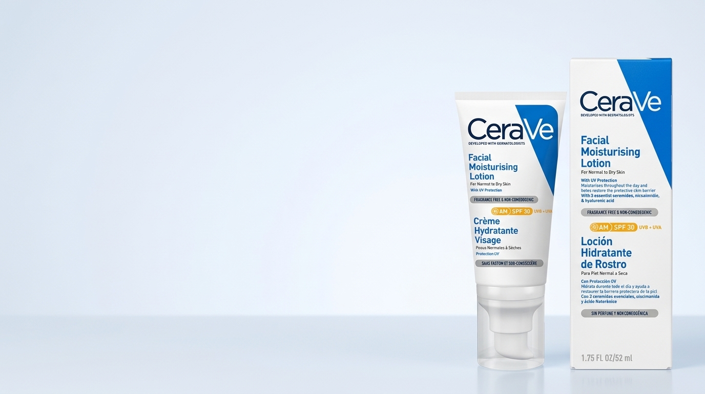 Banner de CERAVE LOCION FACIAL HIDRATANTE AM SPF30 52ML