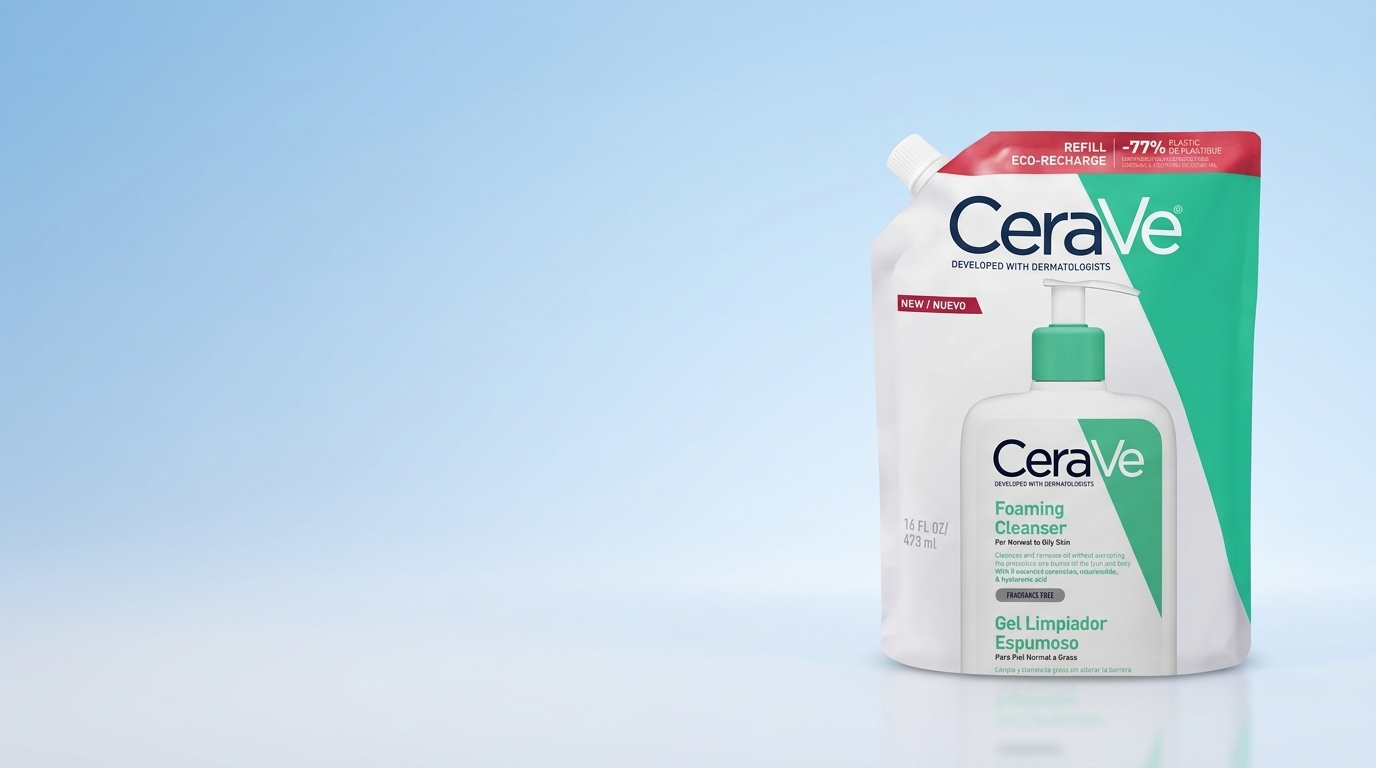 Banner de CERAVE REFILL LIMPIADOR GEL ESPUMOSO 473ML