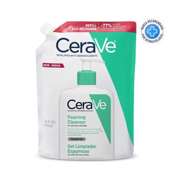 CERAVE REFILL LIMPIADOR GEL ESPUMOSO 473ML
