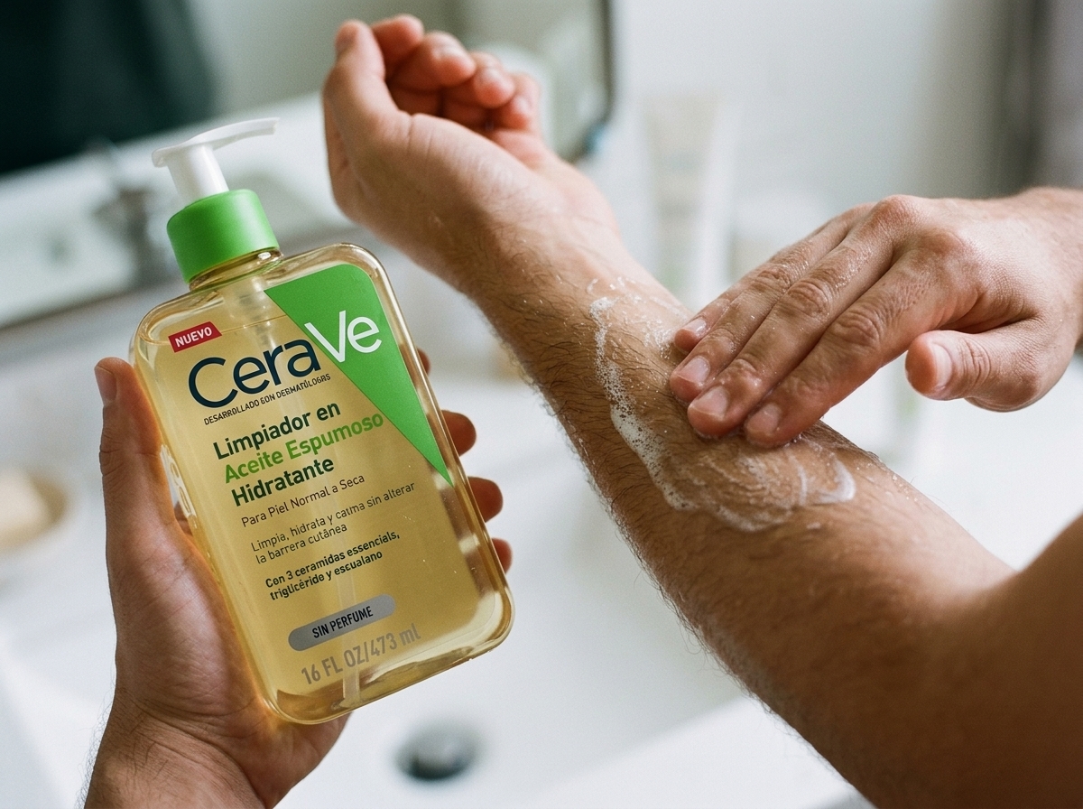 Uso de CERAVE LIMPIADOR EN ACEITE ESPUMOSO HIDRATANTE 473ML