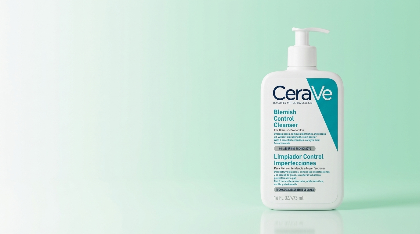 Banner de CERAVE BLEMISH LIMPIADOR CONTROL DE IMPERFECCIONES 473ML