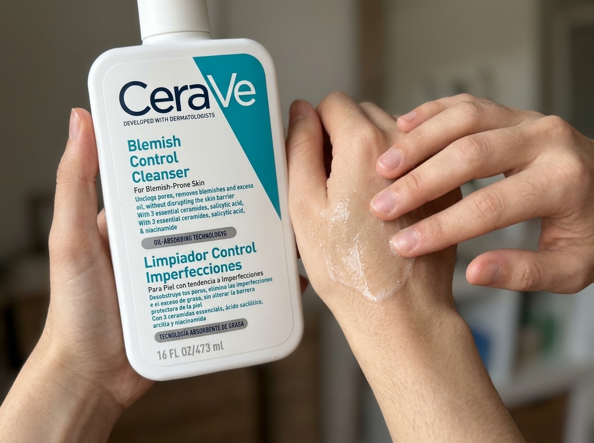 Uso de CERAVE BLEMISH LIMPIADOR CONTROL DE IMPERFECCIONES 473ML
