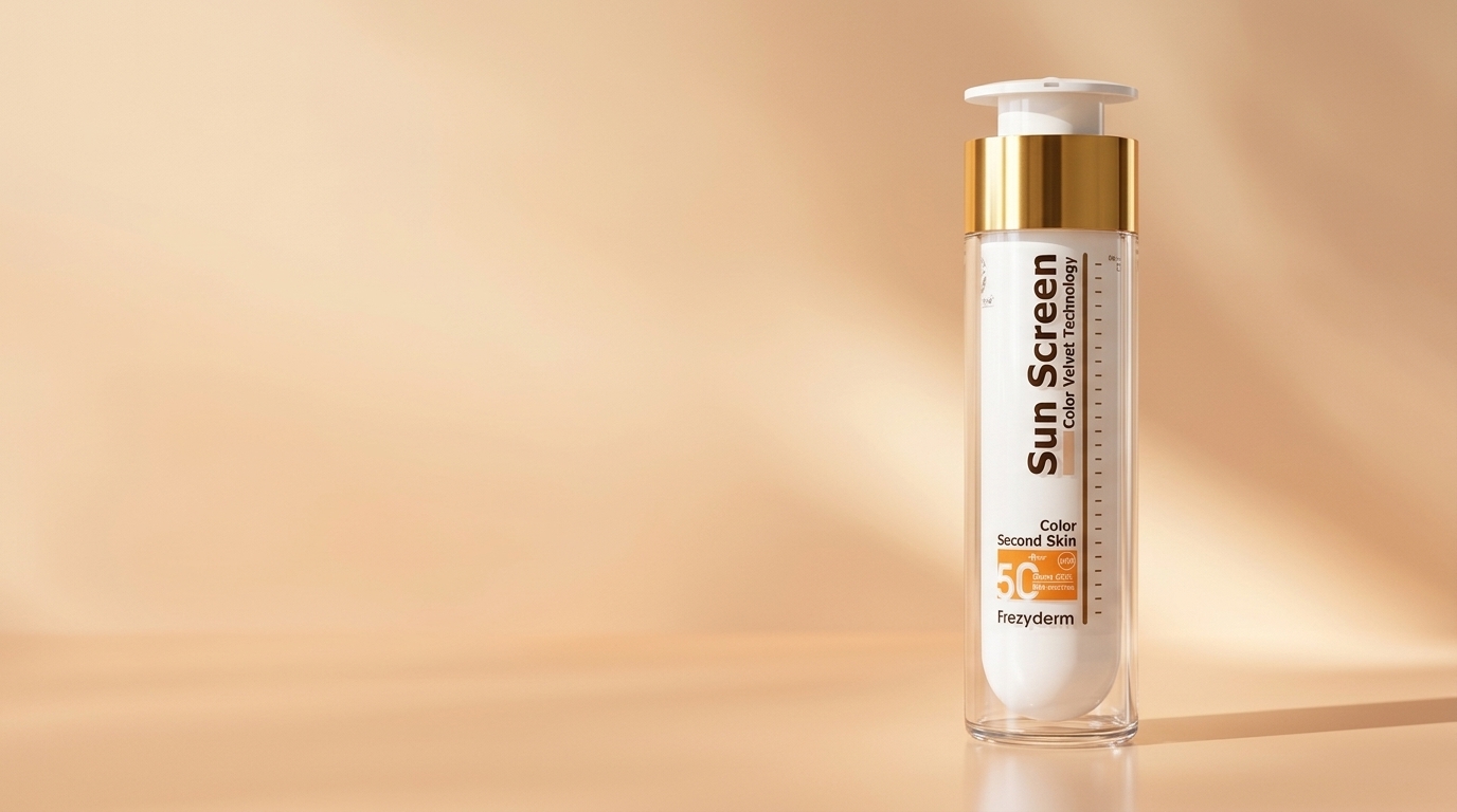 Banner de VELVET FACE COLOR SPF 50+ 50 ml Frezyderm, protector solar facial con color