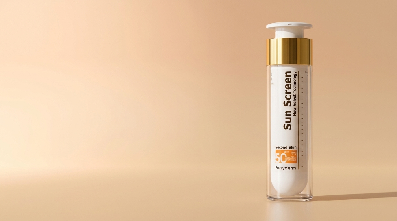 Banner de VELVET FACE CREAM SPF 50+ 50 ml Frezyderm, protector solar facial transparente